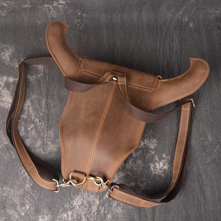 Cool Bull Leather Vintage Travel Backpack for Men