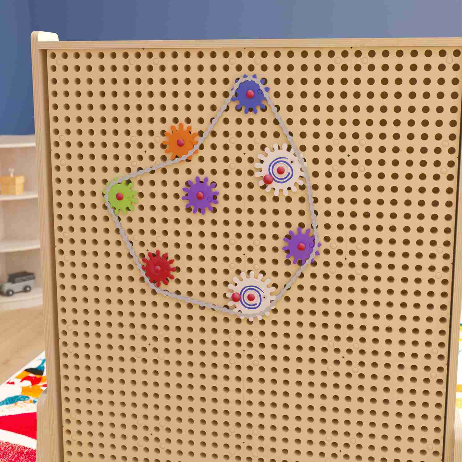 Bright Beginnings 79-Piece Multicolor Chain and Gears STEAM Wall Accessory Set