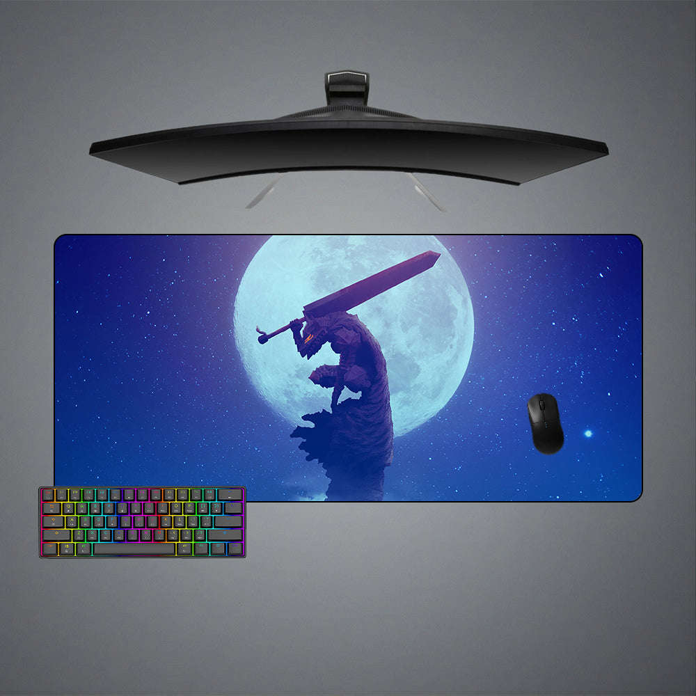 Guts Moon Design Gaming Mouse Pad - M-XXL Size for Enhanced Accuracy