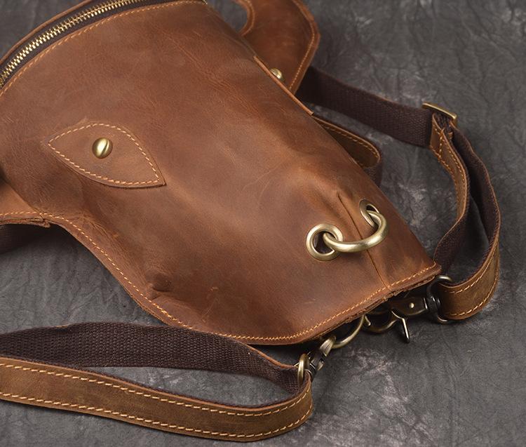 Cool Bull Leather Vintage Travel Backpack for Men