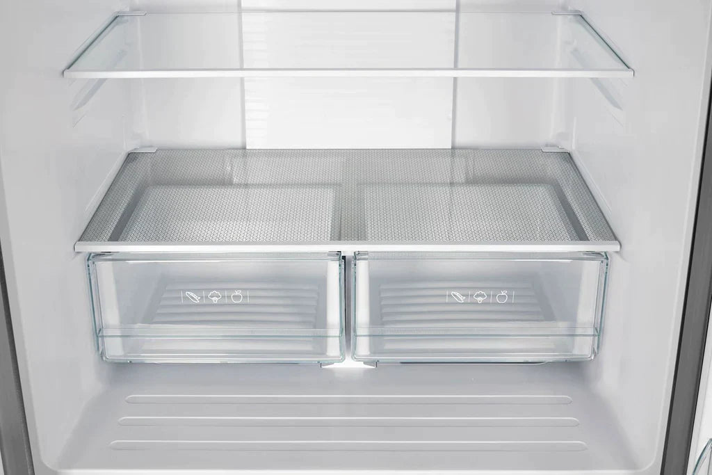 FORNO 31 Inch 17.5 cu ft French Door Refrigerator with Ice Maker in Stainless Steel