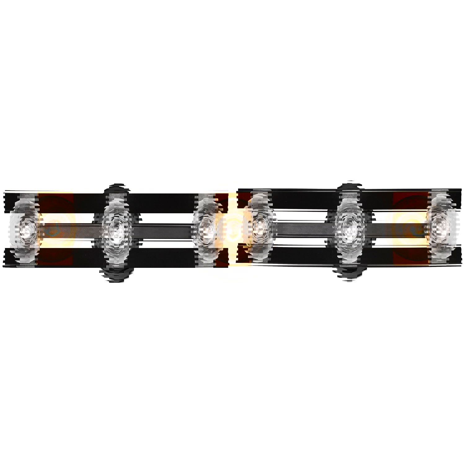 SATCO/NUVO Marsden 3 Light Vanity in Matte Black and Natural Brass Finish (60-7865)