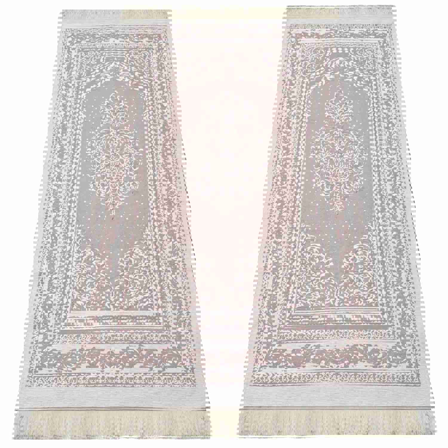 Luxury Cotton Pink Prayer Mat - Elegant Gift for Weddings, Anniversaries, and Special Occasions