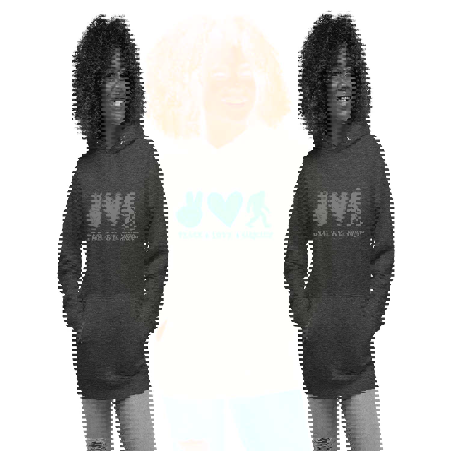 Peace Love Sasquatch Unisex Hoodie