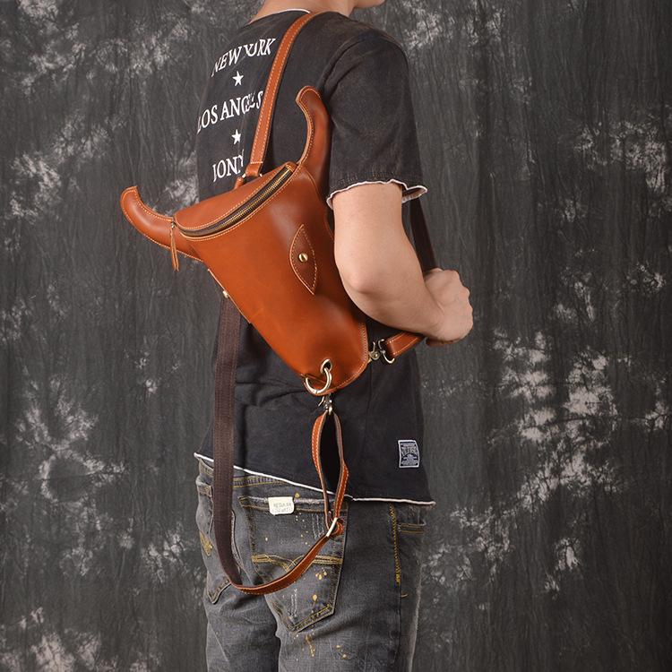 Cool Bull Leather Vintage Travel Backpack for Men