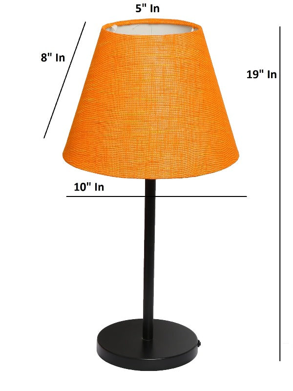 BTR CRAFTS Black Metal Table Lamp Set of 2 (Bulb not Included)