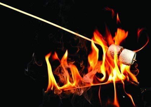 Bamboo Marshmallow Roasting Sticks - 110 Pieces, 36 Inch, 5mm Thick, Eco-Friendly