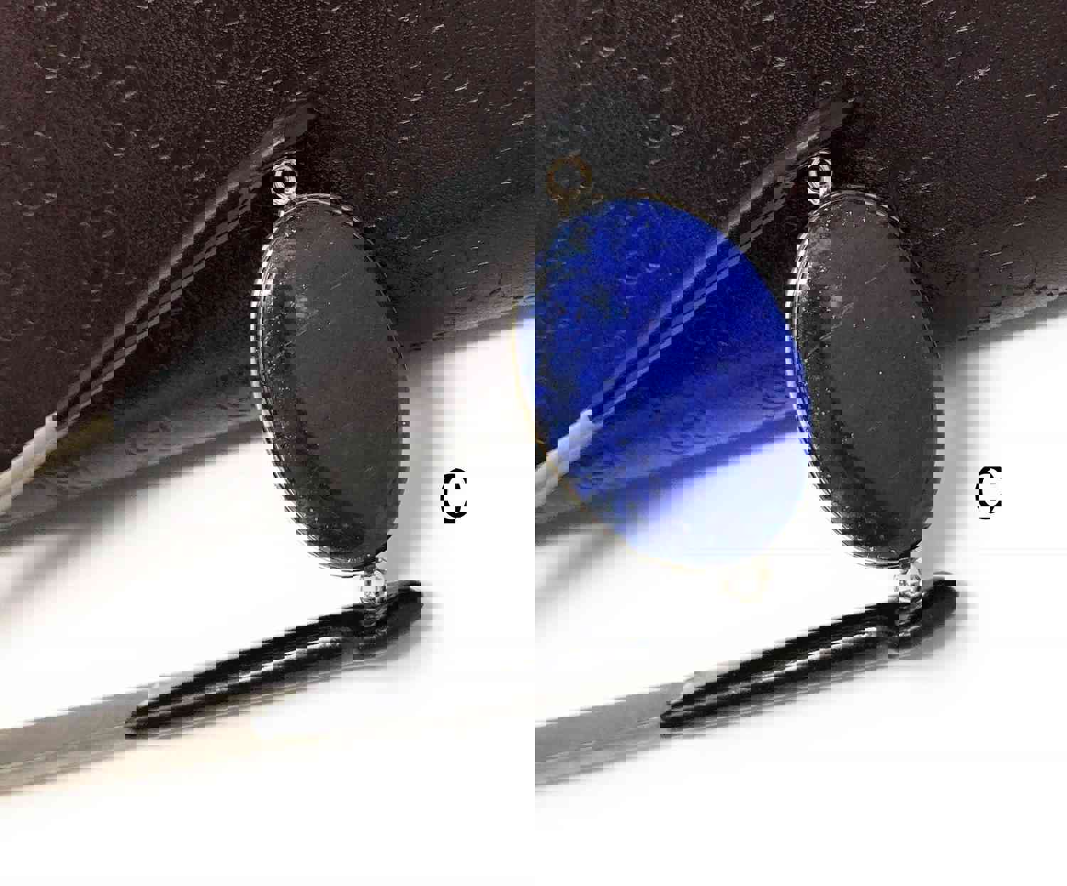 Sterling Silver Lapis Lazuli Gemstone Connector for DIY Jewelry Making