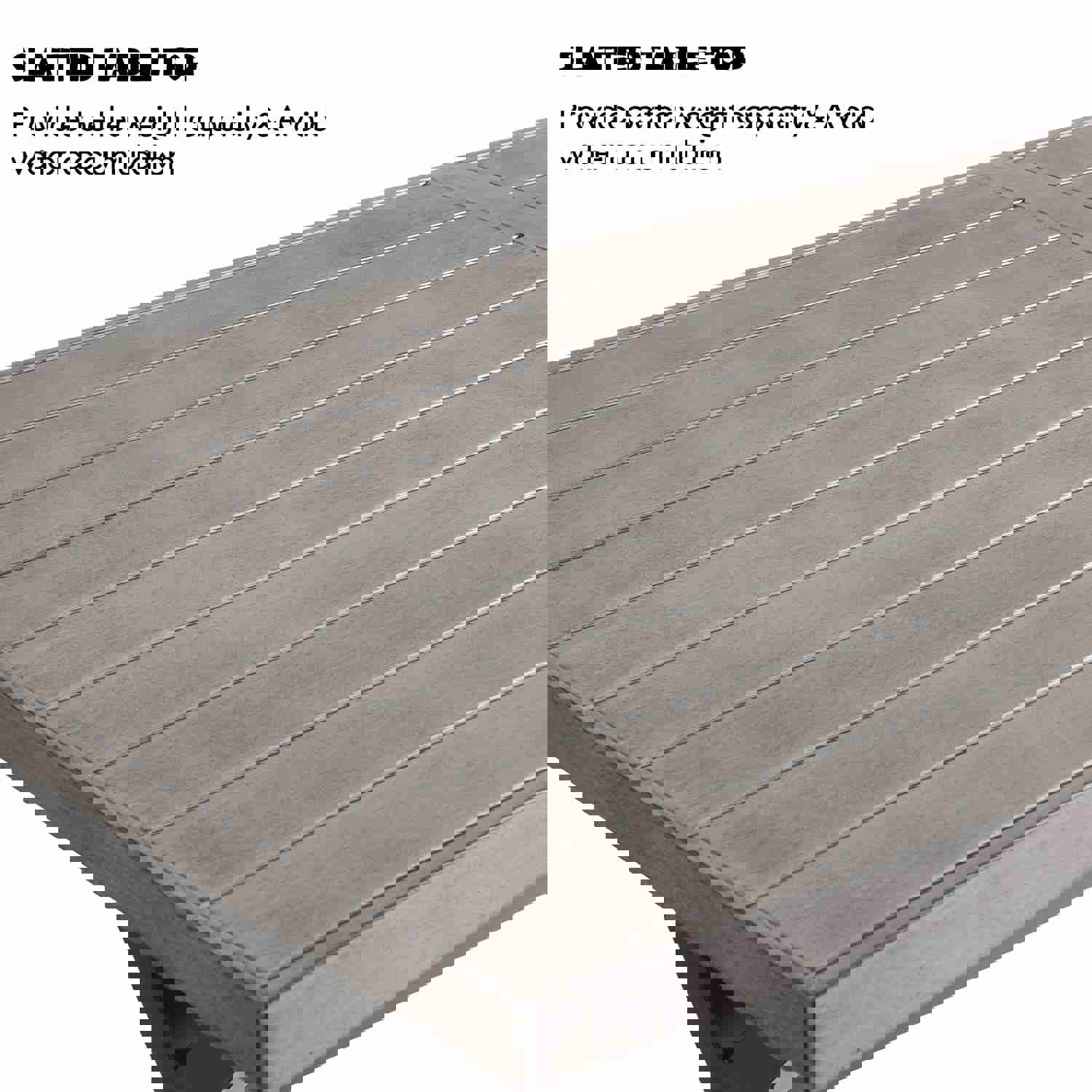 3 Pieces Patio Dining Set - Outdoor Aluminum Rectangular Dining Table with Steel Bench