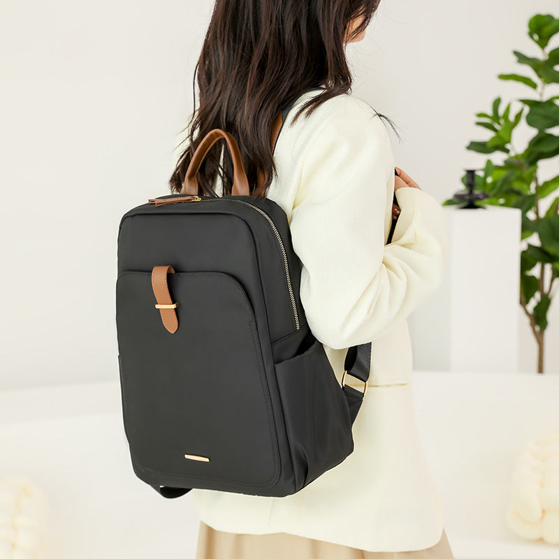 Zip Fastener Casual Large Capacity Backpack