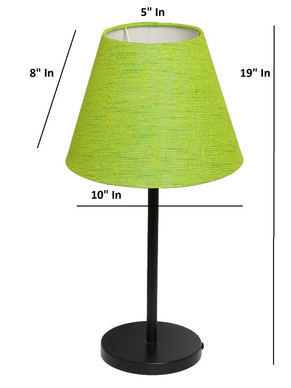 BTR CRAFTS Black Metal Table Lamp Set of 2 (Bulb not Included)