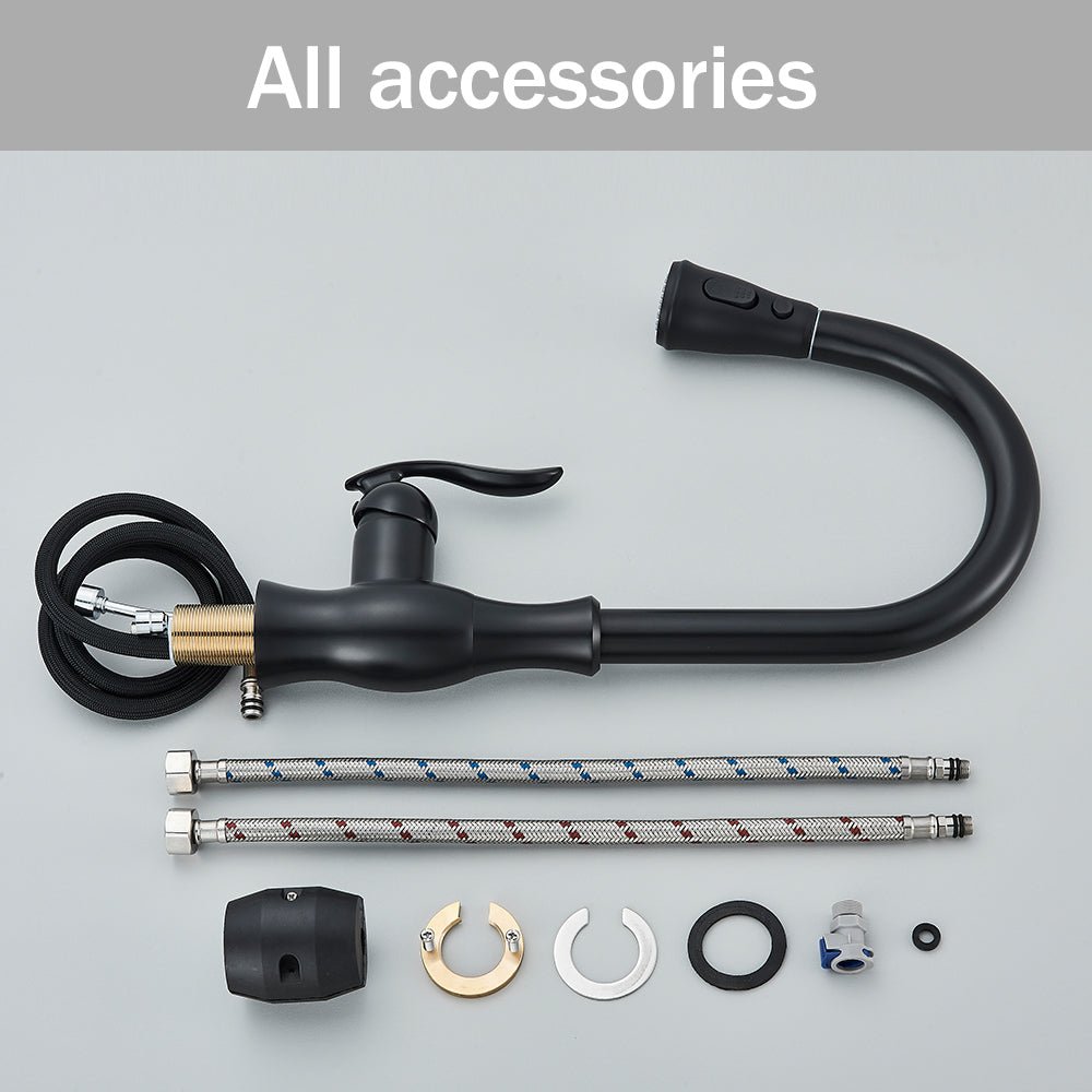 MIRODEMI® Extendable Pull Out Kitchen Sprayer Mixer Tap