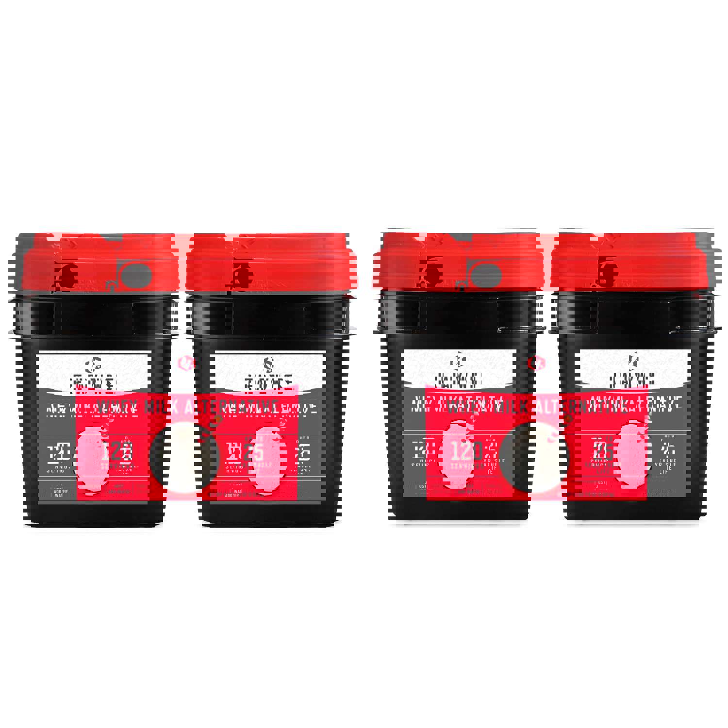 ReadyWise Gluten-Free Milk Alternative Grab & Go Bucket - 120 Servings Emergency Storable Food