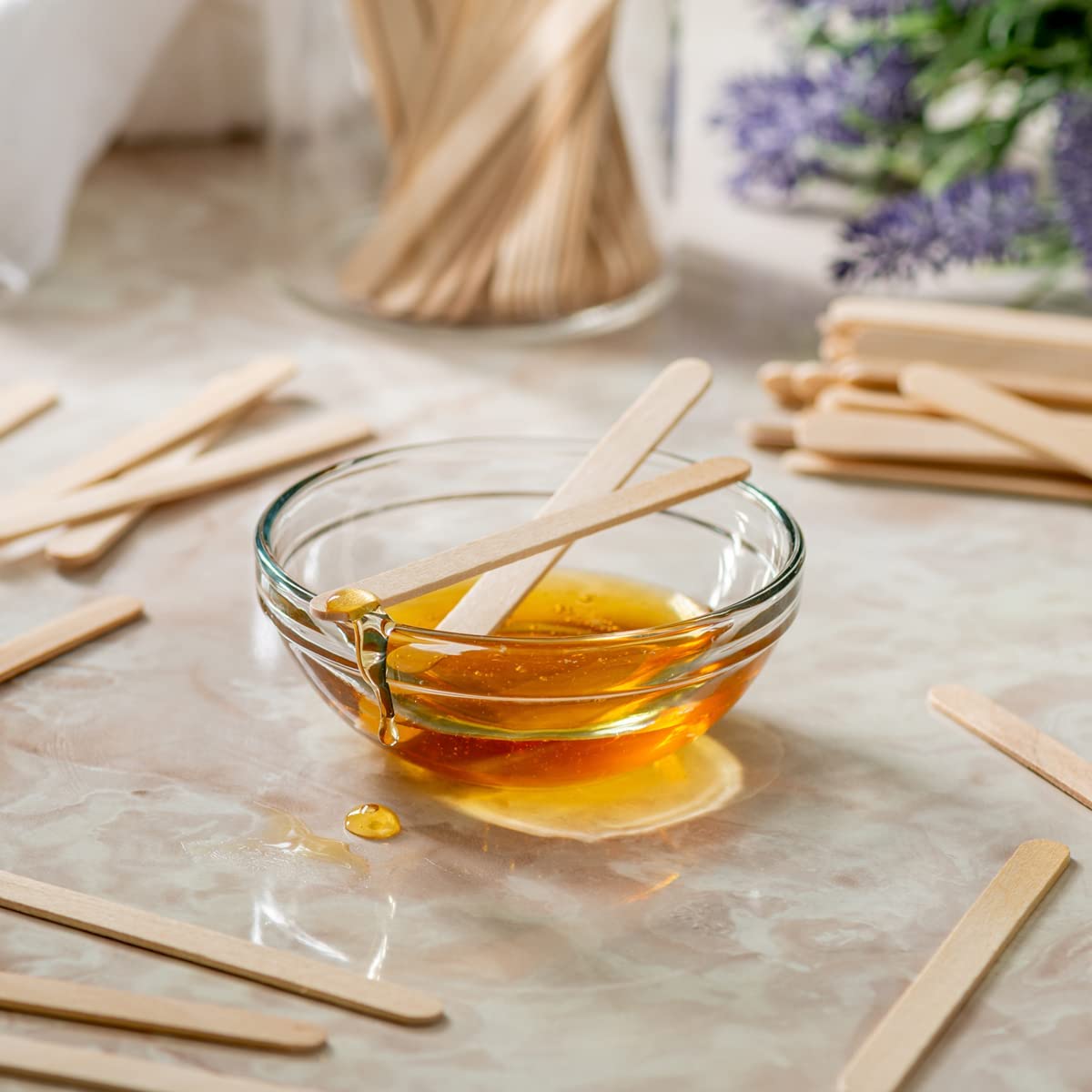 4.5 Inch Wooden Multi-Purpose Popsicle Sticks for Crafts, Ice Cream & More