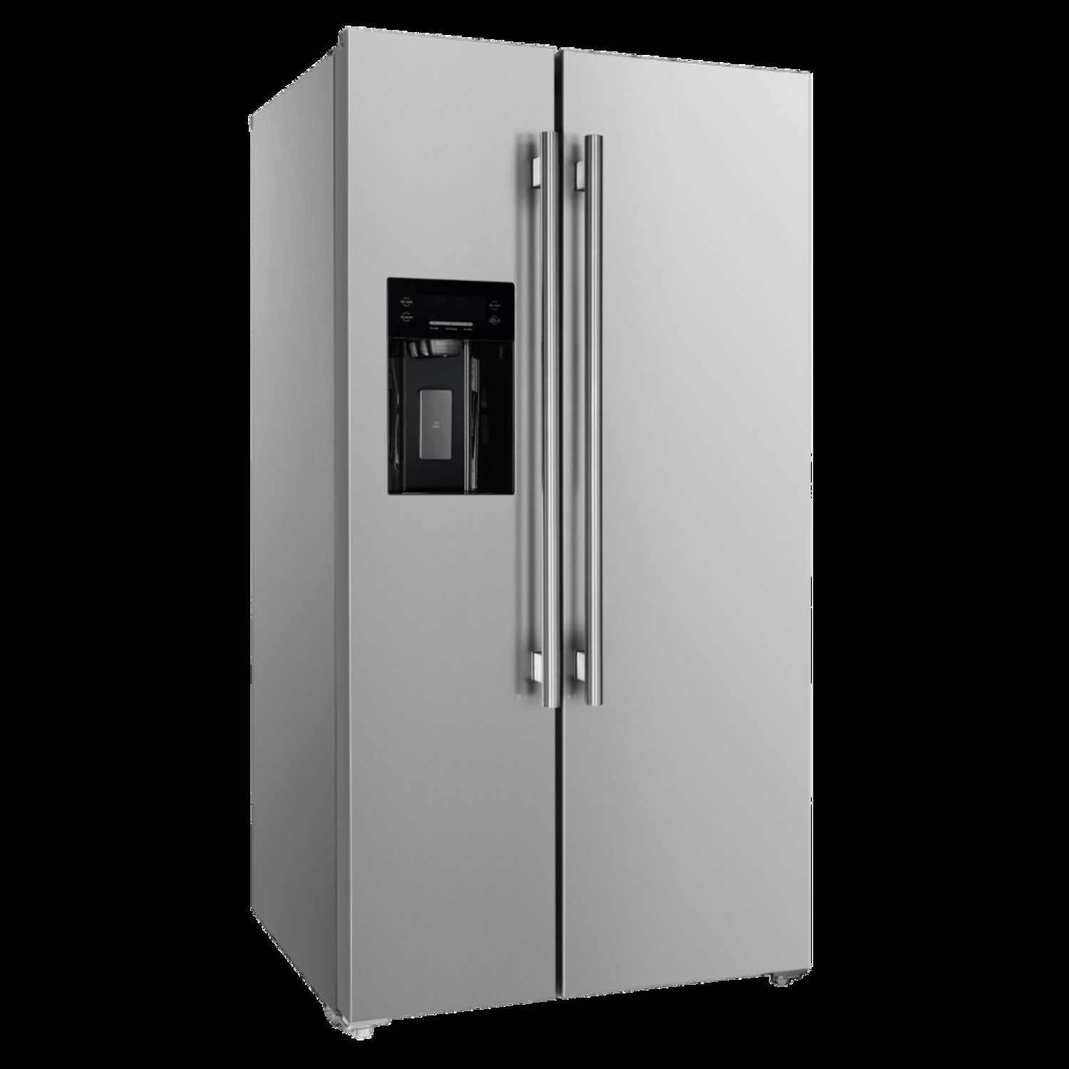 Forno Salerno 36 In. Side by Side 20 Cu.Ft. Stainless Steel Refrigerator with Ice Maker