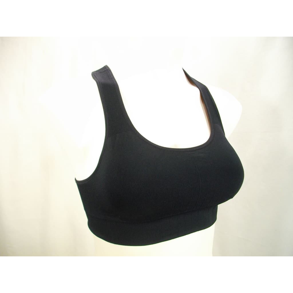 Champion N9169 Wire Free Racerback Sports Bra - XS Black