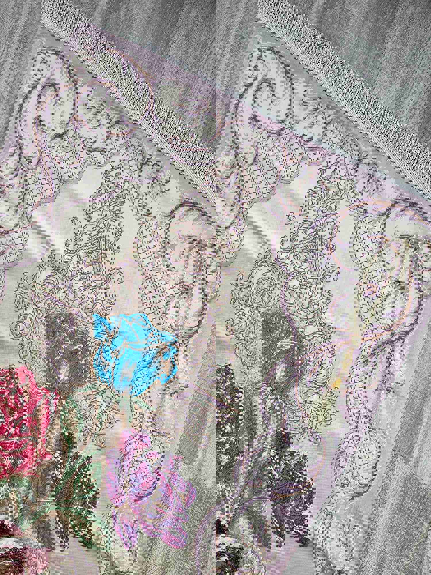 Bukhara Flowers Prayer Mat - Premium Islamic Prayer Rug with Tasbih, Wedding Gift, Sajjada, Janamaz