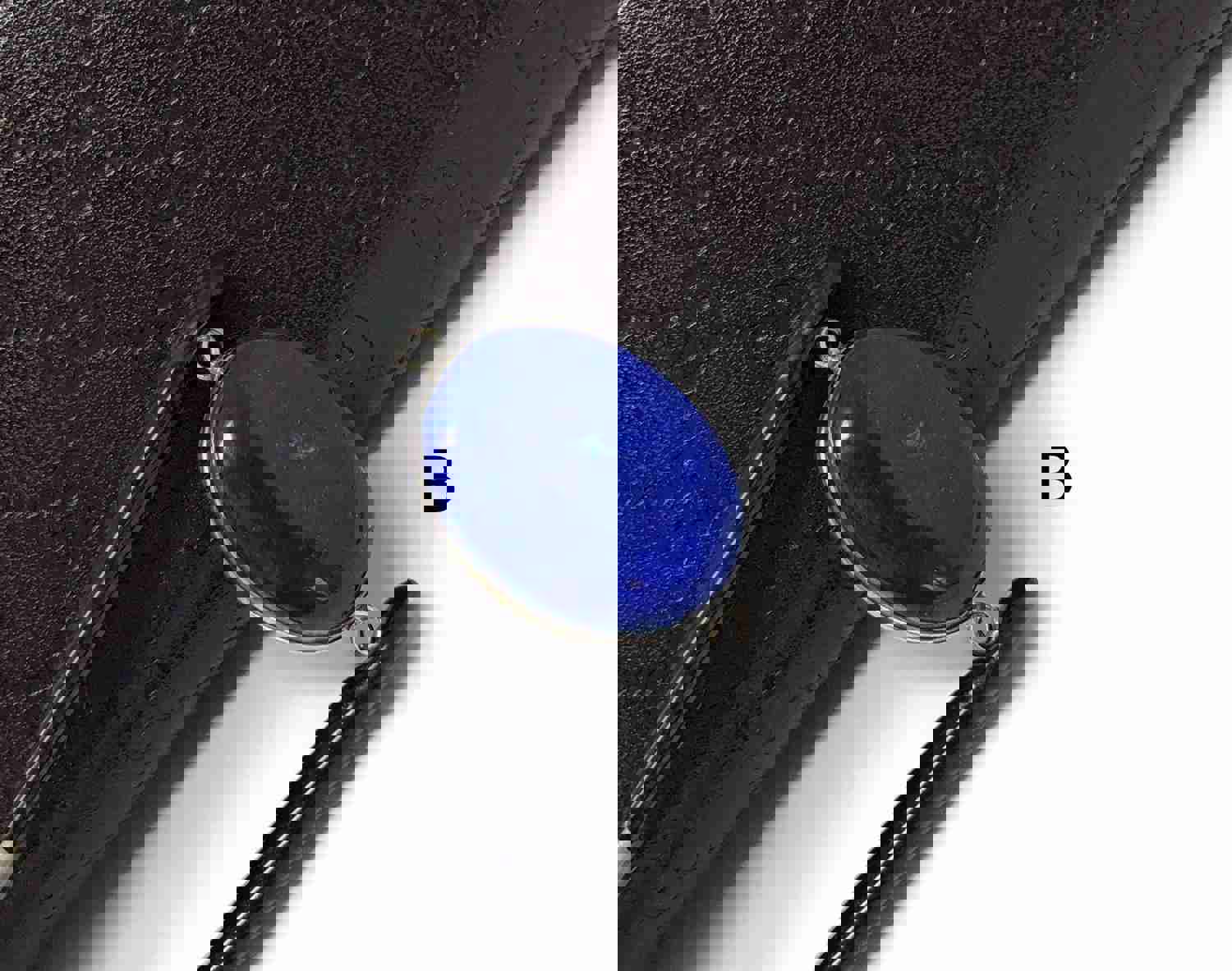 Sterling Silver Lapis Lazuli Gemstone Connector for DIY Jewelry Making