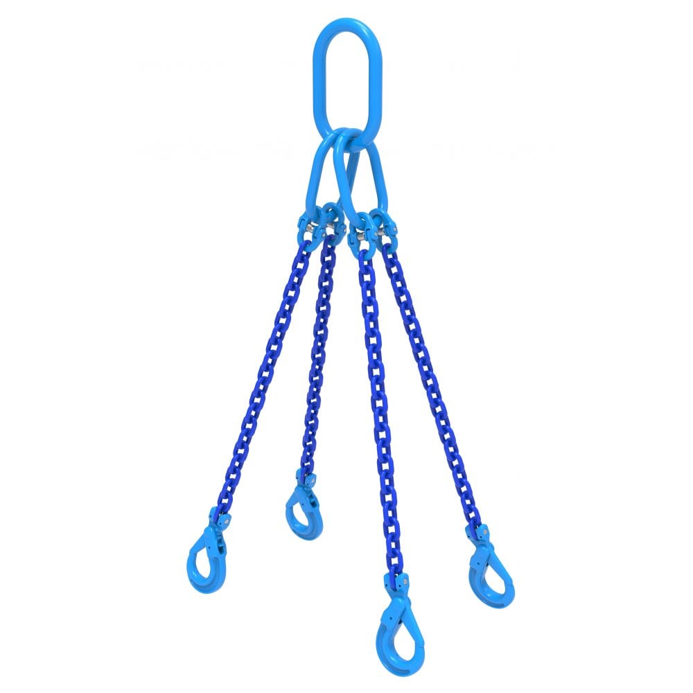 William Hackett 3/8 Chain Sling, 4-Leg (Grade 100) 18,700lbs