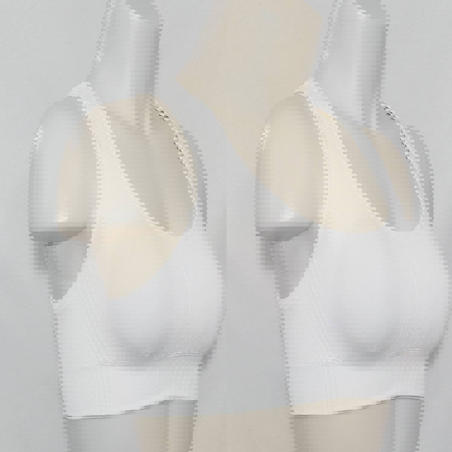 Champion N9169 Wire Free Racerback Sports Bra - Medium Support, Seamless Comfort