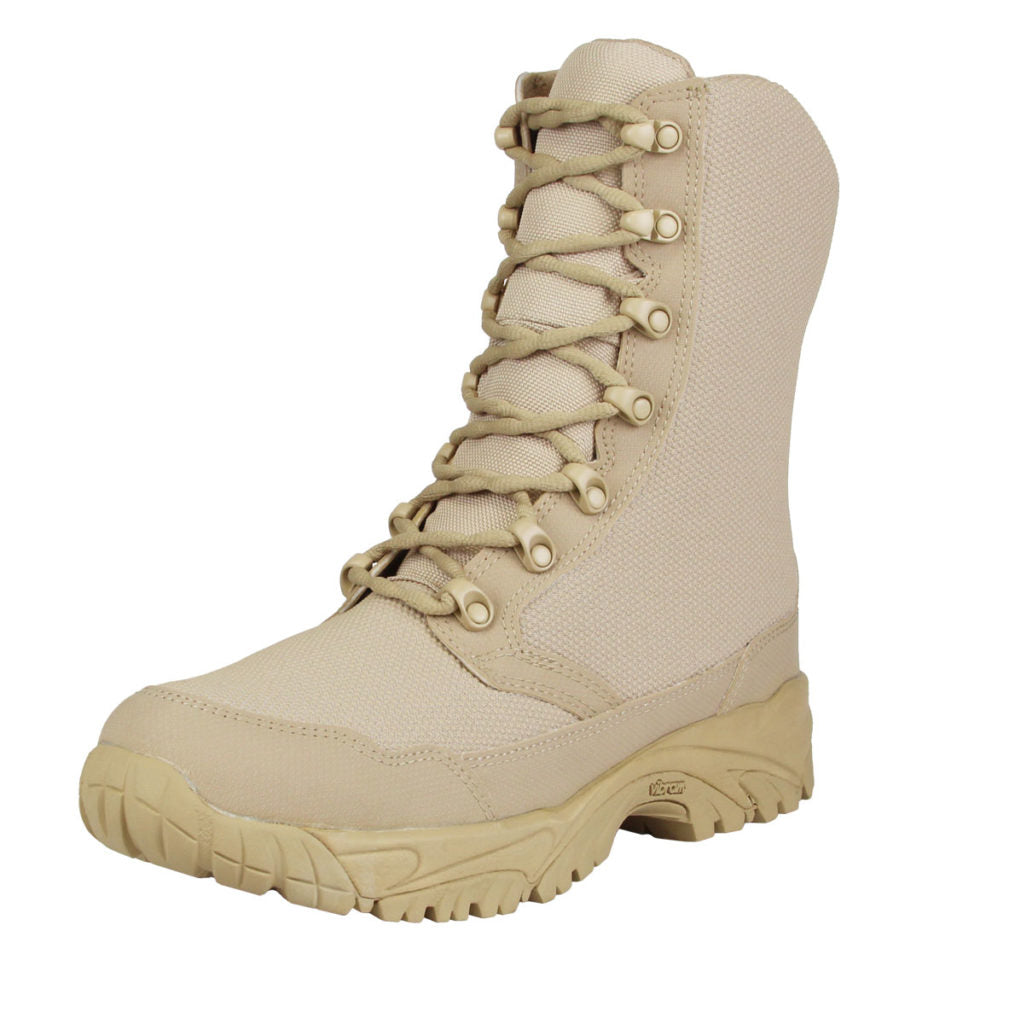 ALTAI Tan Combat Waterproof 8 Boots (MFM100) - Military Style Lightweight & Breathable