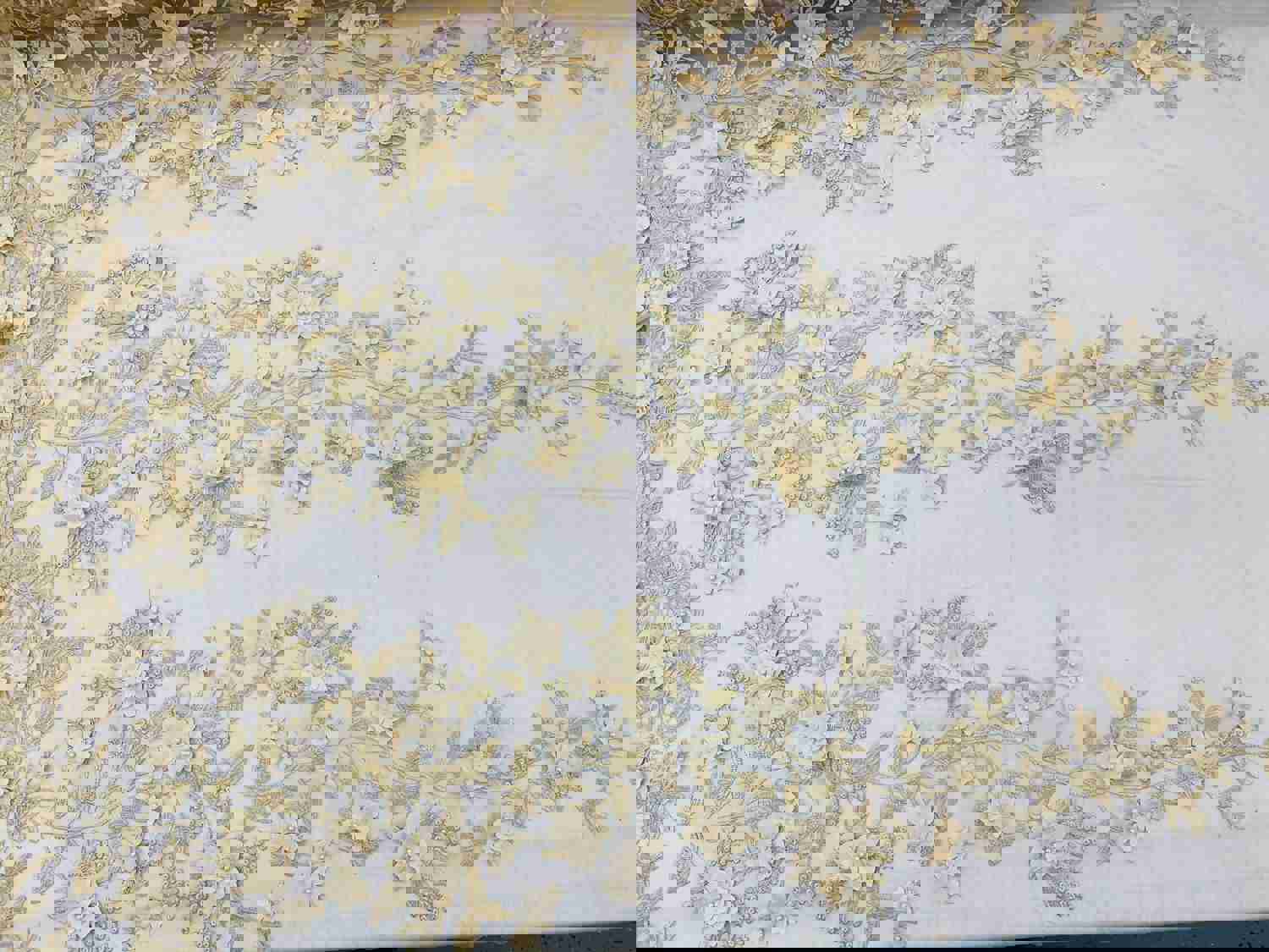 Champagne 3D Floral Embroidered Mesh Lace with Pearls for Prom Dresses and Nightgowns