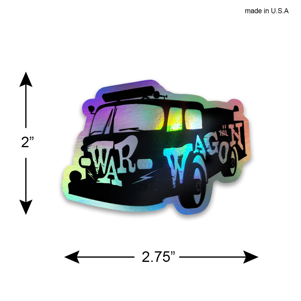 War Wagon Firefighter Sticker Decal - Holographic & Waterproof