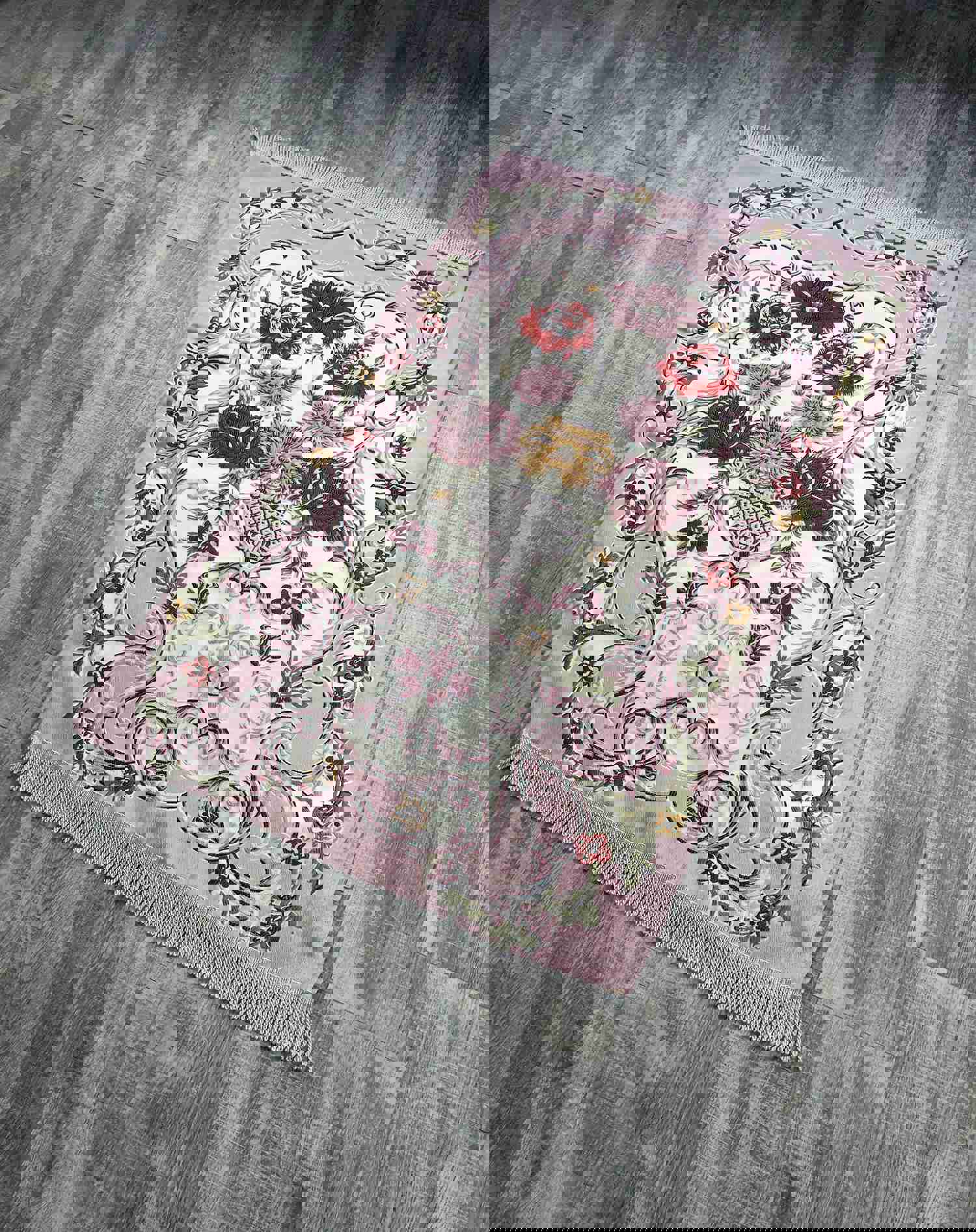 Roses Prayer Mat with Tasbeeh - Premium Wedding and Islamic Gift