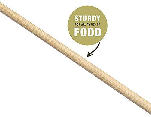 Bamboo Marshmallow Roasting Sticks - 110 Pieces, 36 Inch, 5mm Thick, Eco-Friendly