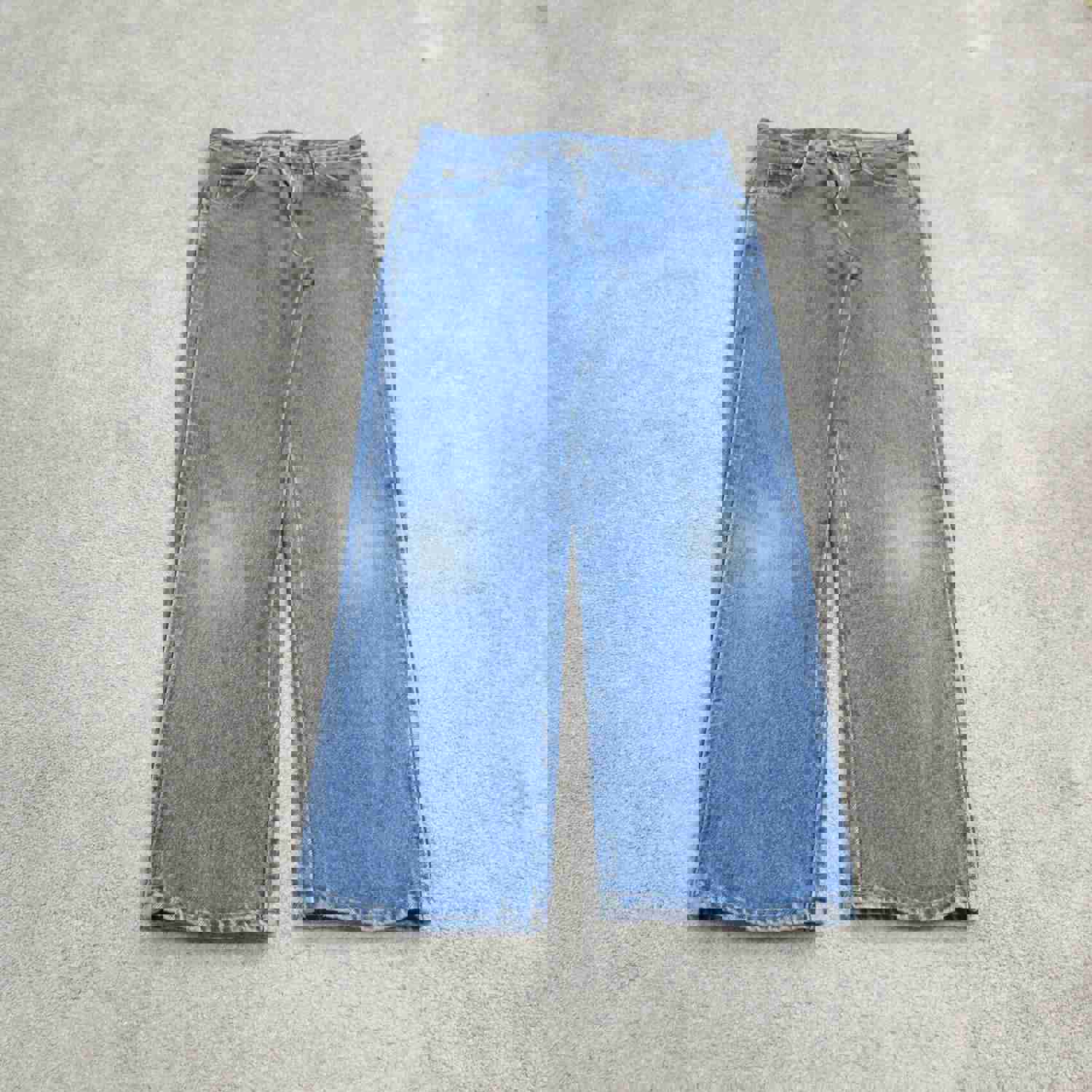 Wrangler Men's Blue Straight Leg Jeans - W30XL30, Lightweight & Mid Rise