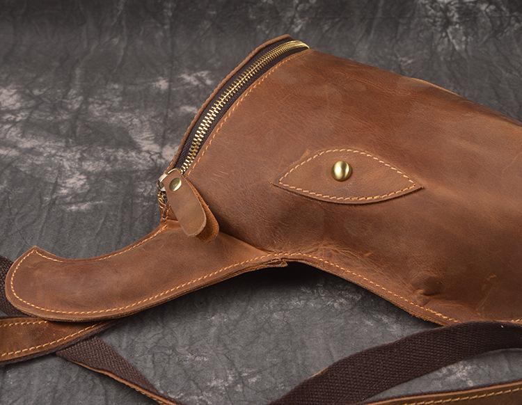 Cool Bull Leather Vintage Travel Backpack for Men