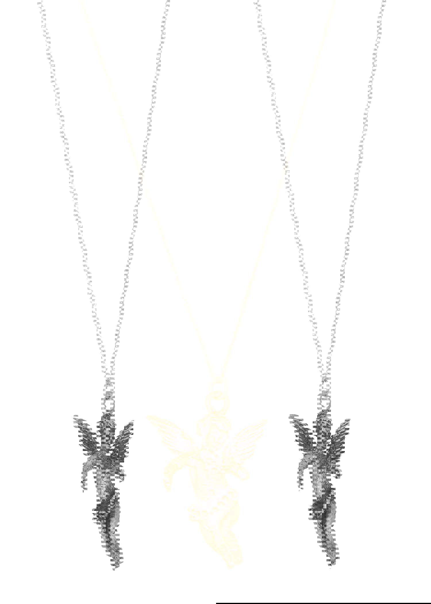 Sterling Silver Angel Pendant Necklace