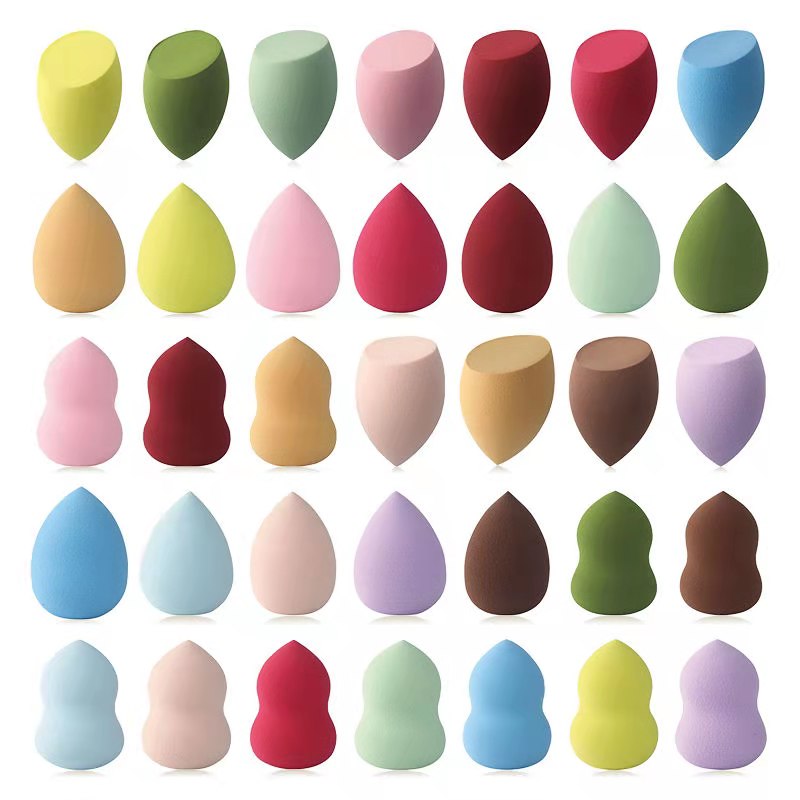 1Pc Water Drop Shape Makeup Sponge - Smooth Foundation Blending Puff for Women