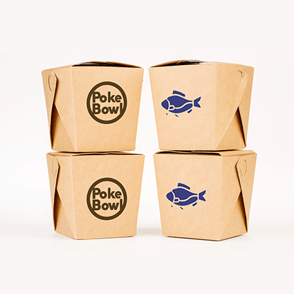 Custom Print Microwavable Paper Food Pail - Eco-Friendly Takeout Containers