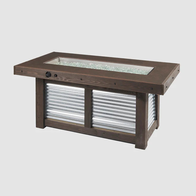 Outdoor Greatroom Company Denali Brew Linear Gas Fire Pit Table