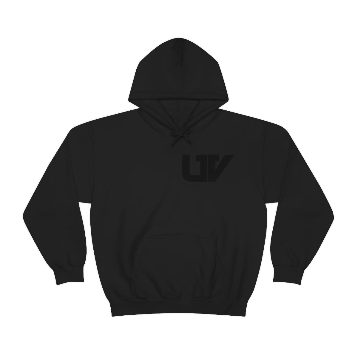 S-UV Hoodie Black Pocket Logo - Extra Comfy & Stylish