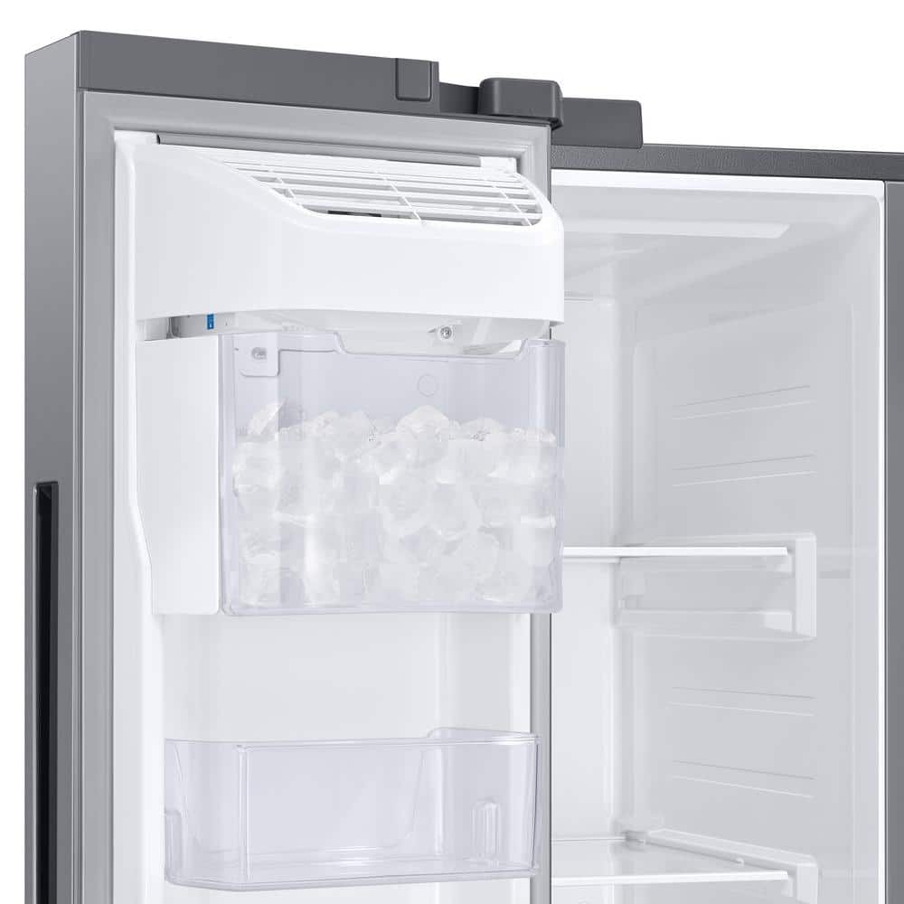 28Cuft Side-by-Side Refrigerator with Ice Maker in Stainless Steel