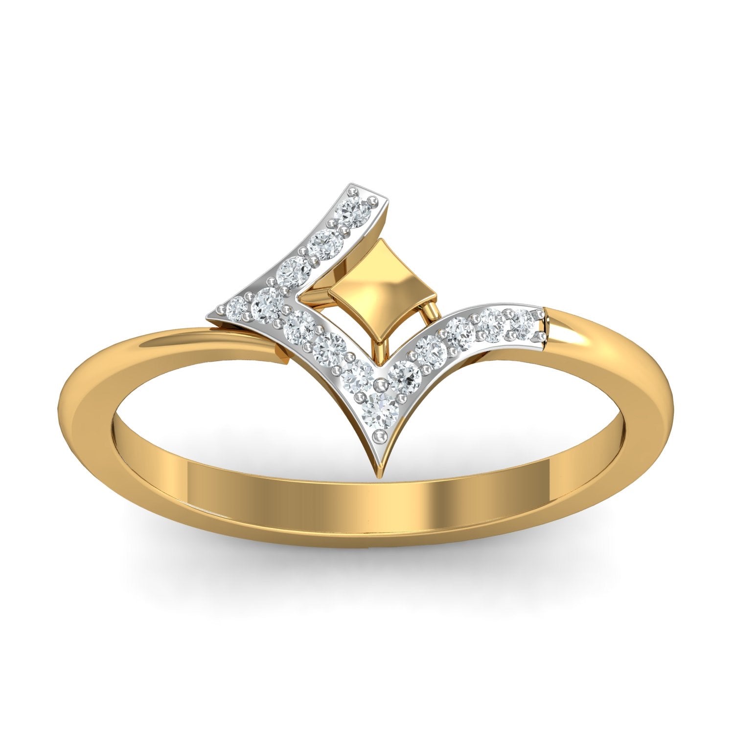 18Kt Natural Diamond Pendant Set