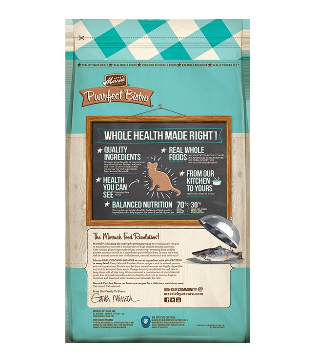 Merrick Purrfect Bistro Grain Free Real Salmon & Sweet Potato Dry Cat Food