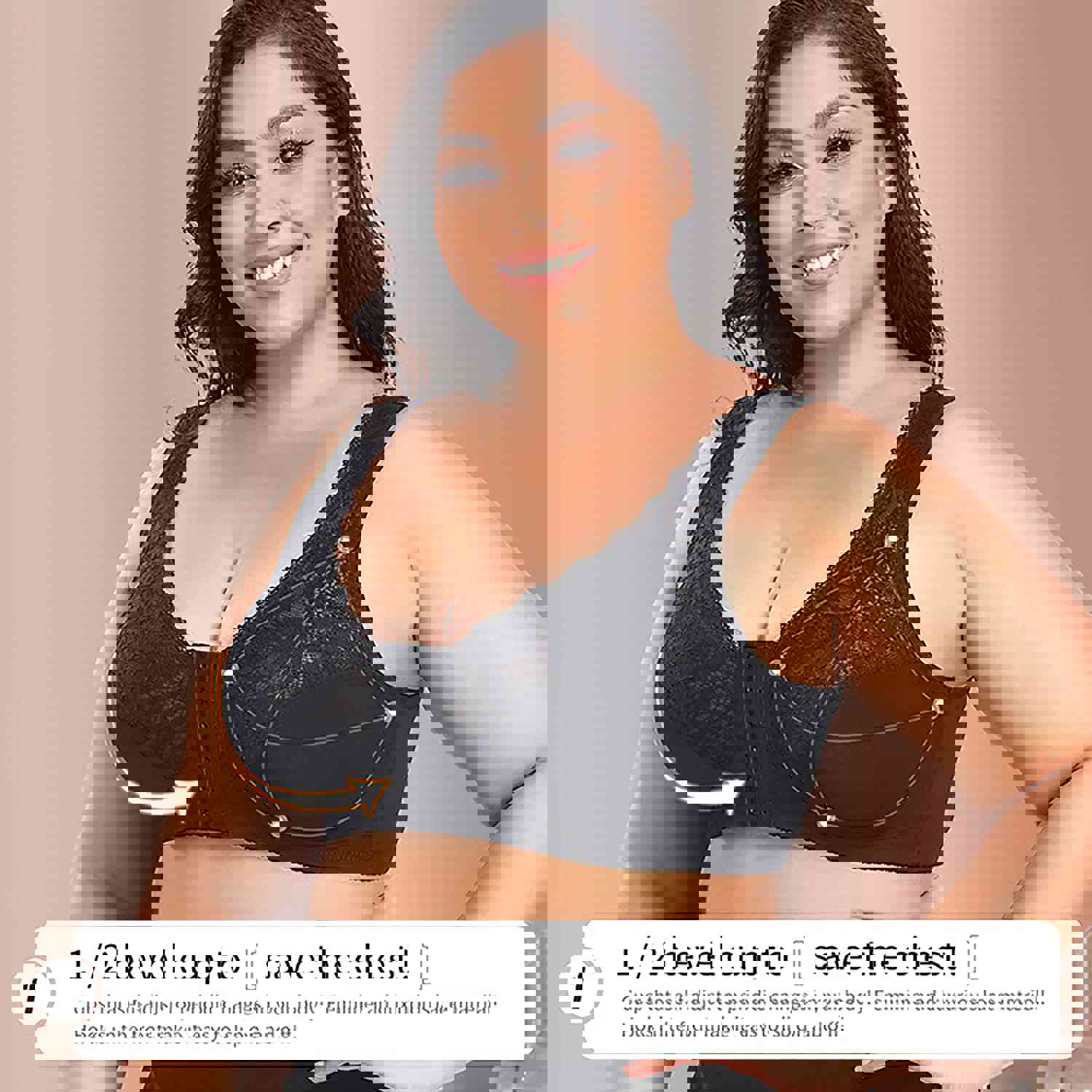 BETTYBRA® FULL COVERAGE FRONT HOOKS WIRELESS LACE BRA (BUY 1 GET 1 FREE)