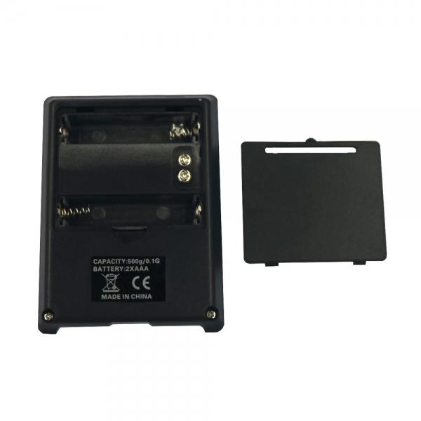 DS-18 500g / 0.1g 1.5inch LCD Precision Pocket Electronic Jewelry Scale Silver Gray