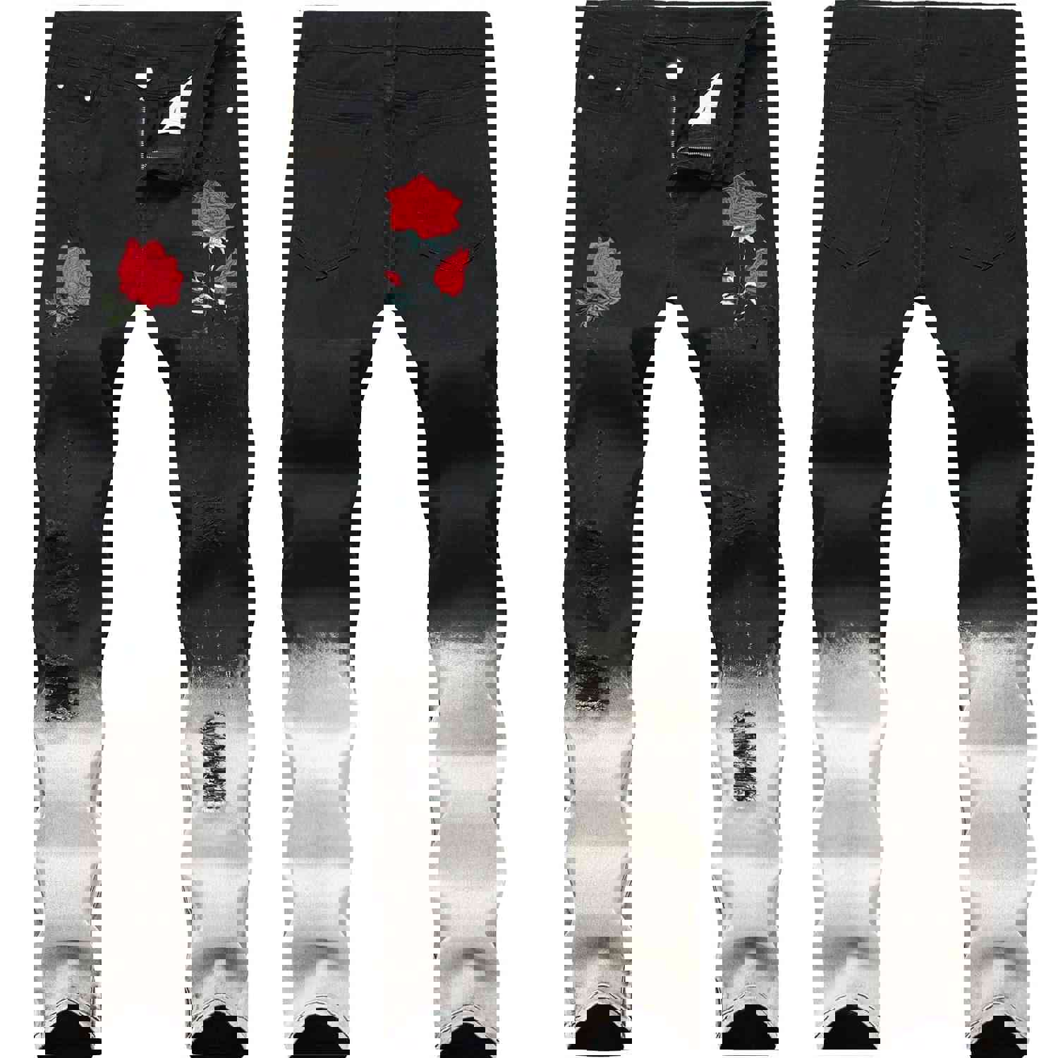 Maxime Black Feet Pants Rose Jeans - Stylish and Comfortable
