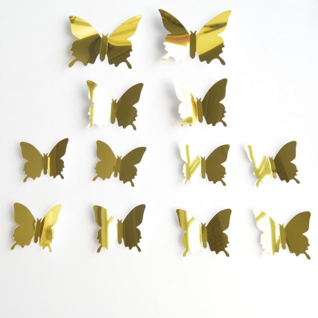 Creative Butterfly Refrigerator Sticker - DIY Wall Decoration for Home and Kitchen