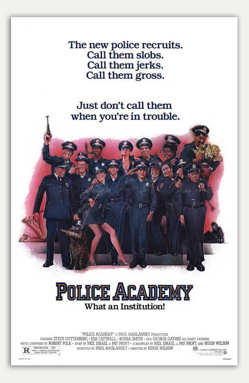 Police Academy - 11 x 17 Movie Poster (1984 Reprint, Comedy/Crime)