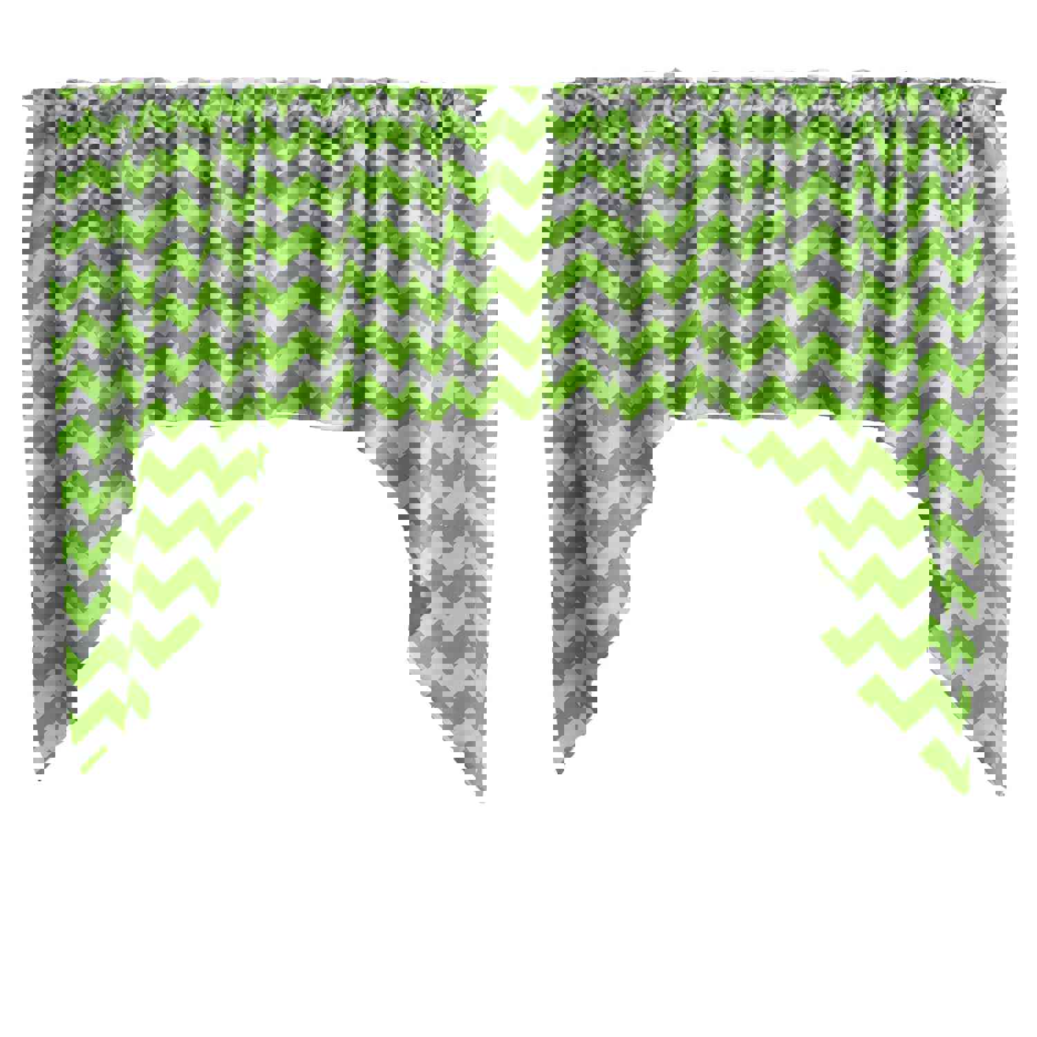 Swag Valance Cotton Chevron Zig Zag Print 58 Wide / 36 Tall