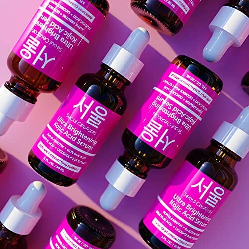 Korean Skin Care Kojic Acid Serum with Alpha Arbutin - Dark Spot Remover for Glowing Skin