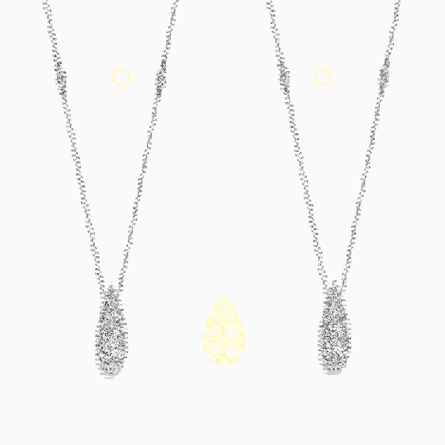Effy Canare 14K Two Tone Gold Yellow and White Diamond Necklace, 1.09 TCW