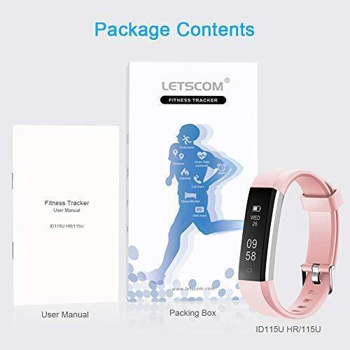 LETSCOM Fitness Tracker with Heart Rate Monitor, Activity & Sleep Tracker for All Ages