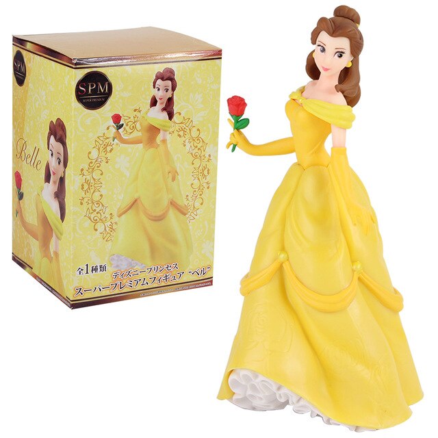 21cm Princess Cinderella Super Premium Action Figure Toy - Large Size Beauty and the Beast Bella Doll for Kids & Collectors