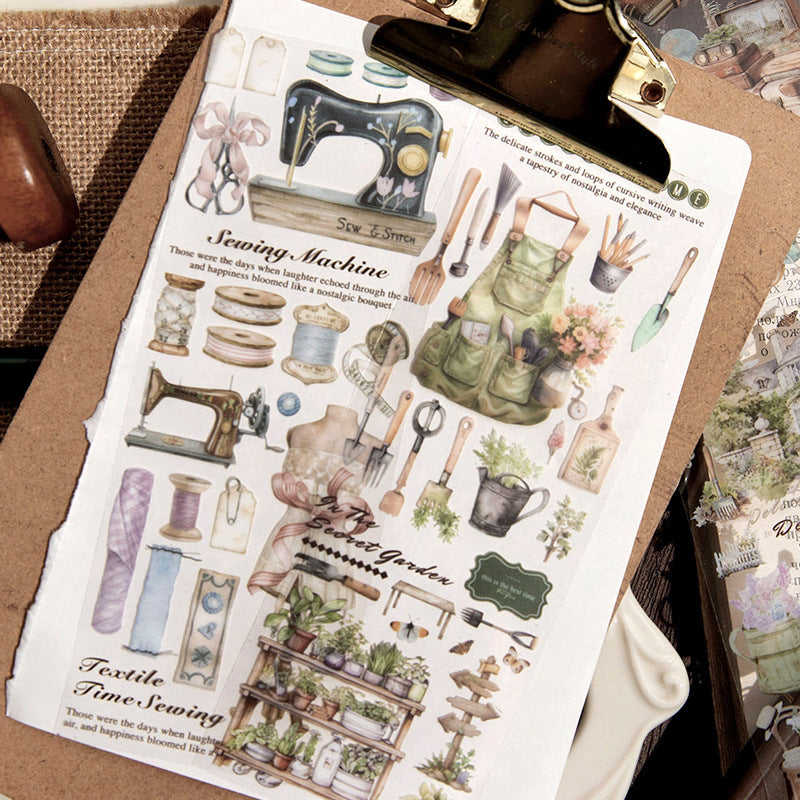 4 Pcs PET Stickres NFWH Scrapbook Supplies